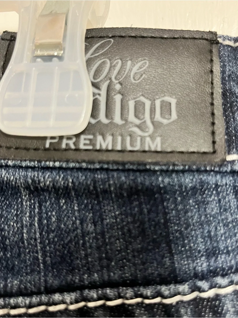 Love Indigo Women’s Dark Wash Bootcut Jeans - Picture 5 of 7
